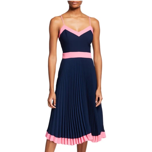 Milly Dresses & Skirts - Milly Jill Bicolor sleeveless pleated Dress Gorgeous Size 12